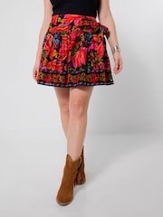 Joe Browns Black Summer Nights Tie Waist Mini Skirt - Image 2 of 6