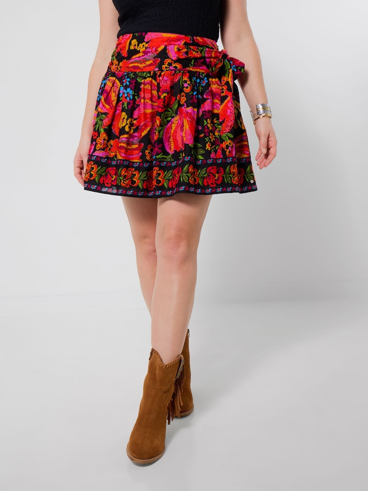 Joe Browns Black Summer Nights Tie Waist Mini Skirt - Image 2 of 6