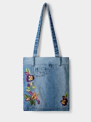 Joe Browns Blue Threads Denim Tote - Image 1 of 5