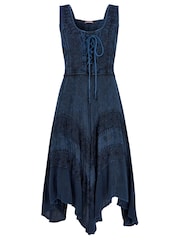 Joe Browns Blue Evie Jacquard And Embroidered Dress - Image 6 of 6