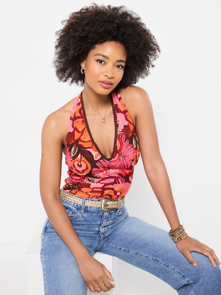 Joe Browns Fabulous Floral Halter Top - Bild 1 von 6