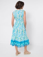 Joe Browns Blue Clear Waters Tassel Trim Dress - Image 4 of 6