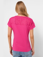 Joe Browns Florence Broderie Insert T-Shirt - Image 4 of 5