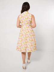 Joe Browns White Flora Sleeveless Dress - Image 4 of 6