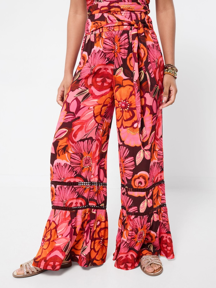 Joe Browns Fabulous Floral Wide Leg Trousers - Imagen 2 de 6