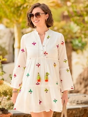 Joe Browns White Fabulous And Free Boho Tunic Dress - Image 1 of 6
