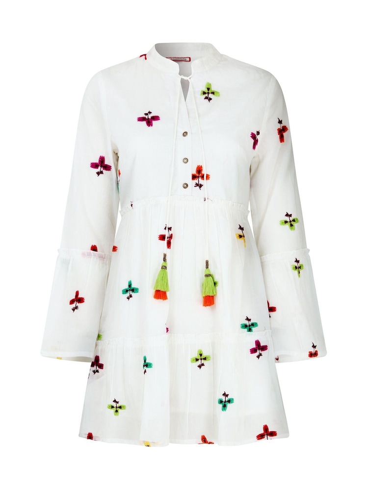 Joe Browns White Fabulous And Free Boho Tunic Dress - Image 6 of 6 Joe Browns White Fabulous And Free Boho Tunic Dress - Image 6 of 6