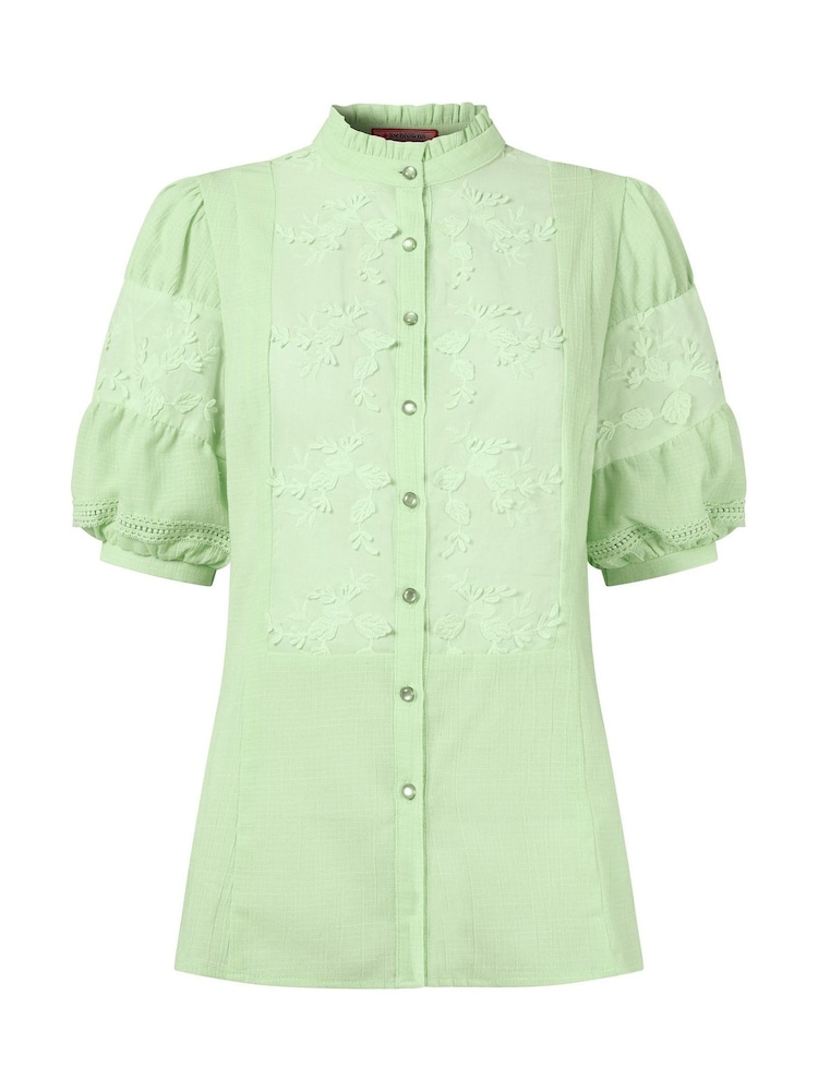 Joe Browns Green Patsy Embroidered Blouse - Image 5 of 5