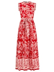 Joe Browns Red Rosetta Floral Maxi Dress - Image 5 of 5