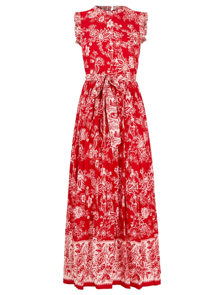 Joe Browns Red Rosetta Floral Maxi Dress - Image 5 of 5