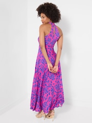 Joe Browns Pink Remarkable Printed Halter Neck Dress - Image 4 of 6