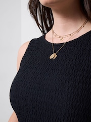 Joe Browns Black Sasha Textured Sleeveless Top - Image 2 of 5