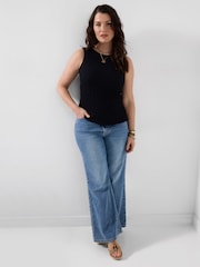 Joe Browns Black Sasha Textured Sleeveless Top - Image 3 of 5