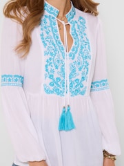 Joe Browns White Favourite Embroidered Top - Image 2 of 5