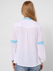 Joe Browns White Favourite Embroidered Top - Image 4 of 5