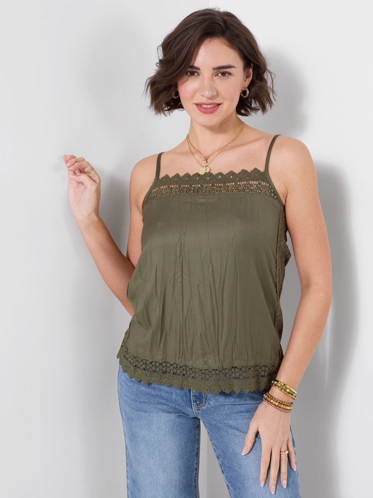 Joe Browns Green Perfect Summer Camisole - Image 2 of 5