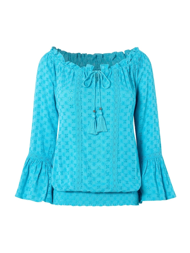 Joe Browns Blue Perfect Holiday Broderie Top - Image 6 of 6 Joe Browns Blue Perfect Holiday Broderie Top - Image 6 of 6