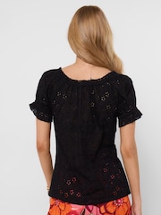 Joe Browns Black Beautiful Broderie Top - Image 3 of 5