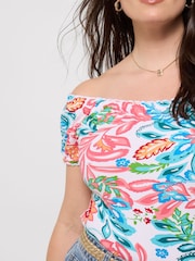 Joe Browns White Beautiful Boho Jersey Top - Image 4 of 6