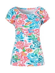 Joe Browns White Beautiful Boho Jersey Top - Image 6 of 6