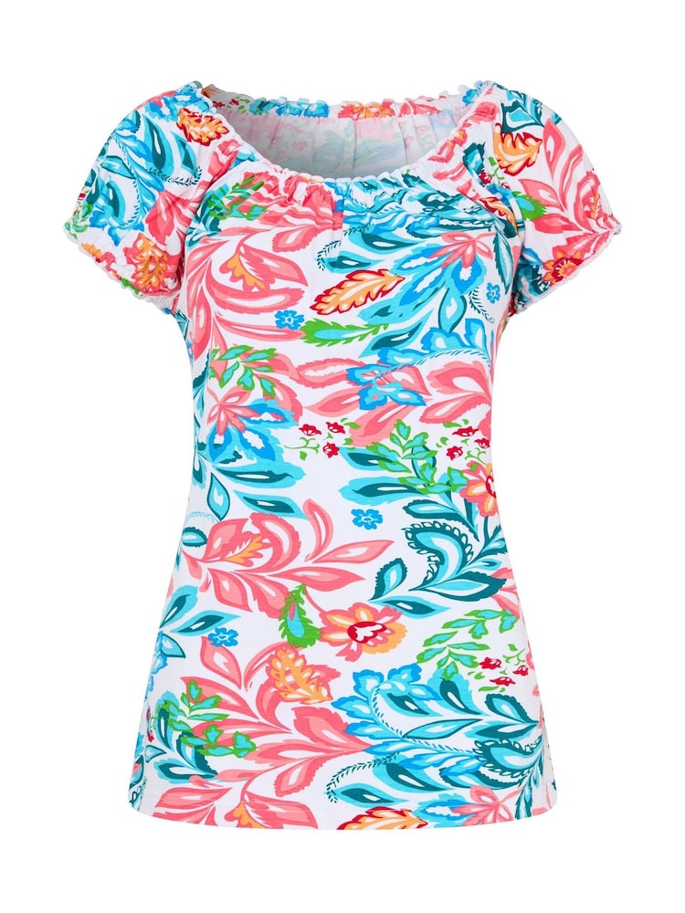 Joe Browns White Beautiful Boho Jersey Top - Image 6 of 6