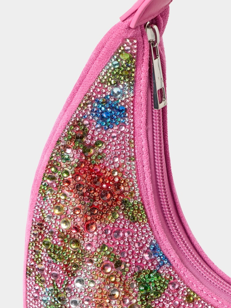 Joe Browns Pink California Drifter Jewelled Bag - Image 3 of 3