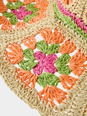 Joe Browns Orange Summer Fun Crochet Hat - Image 2 of 2