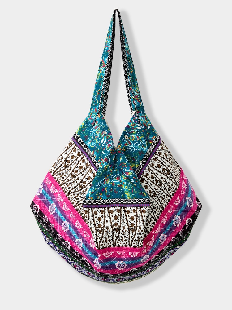 Joe Browns Green Savanna Patchwork Shopper - Image 1 of 3