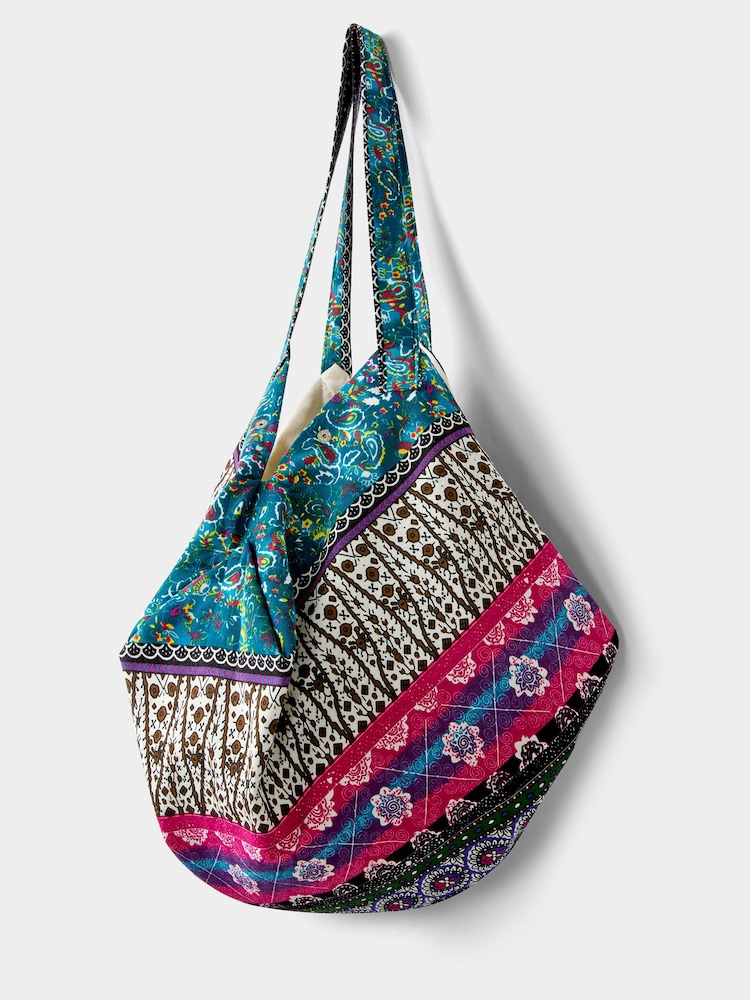 Joe Browns Green Savanna Patchwork Shopper - Image 2 of 3