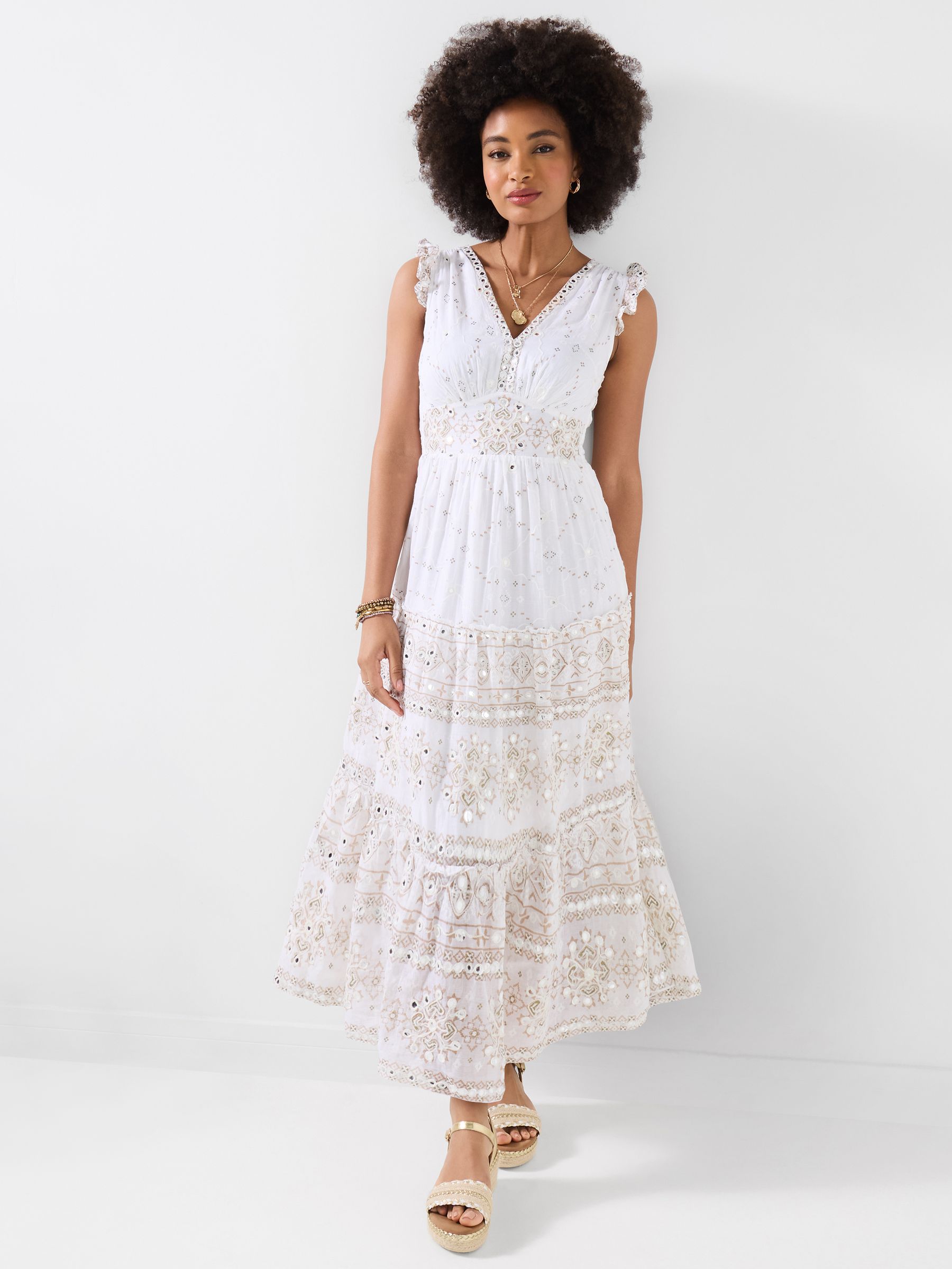 Buy Joe Browns White Reflections Of Summer Maxi Dress from the