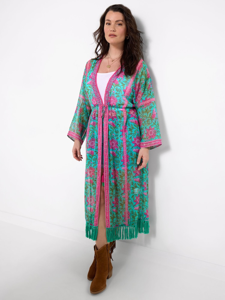 Joe Browns Green Tropical Morning Cover-Up - Image 2 of 6