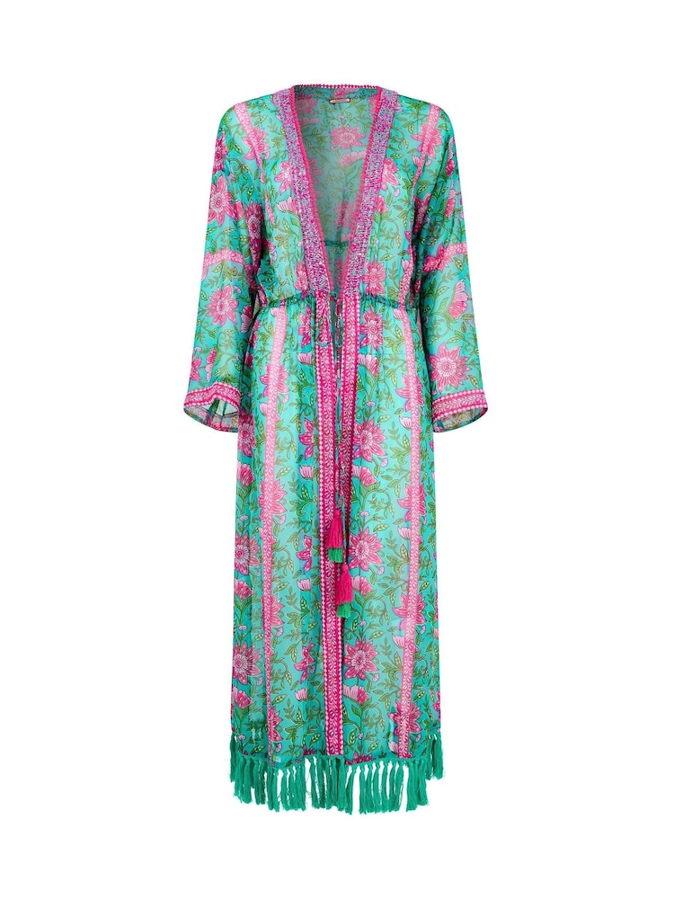 Joe Browns Green Tropical Morning Cover-Up - Image 6 of 6