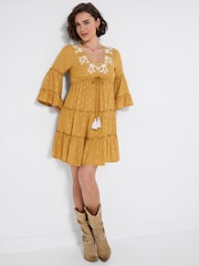 Joe Browns Gold Sunset Dreams Tunic Dress - Image 3 of 6