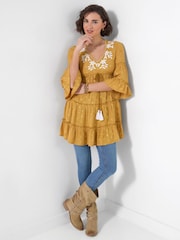 Joe Browns Gold Sunset Dreams Tunic Dress - Image 5 of 6