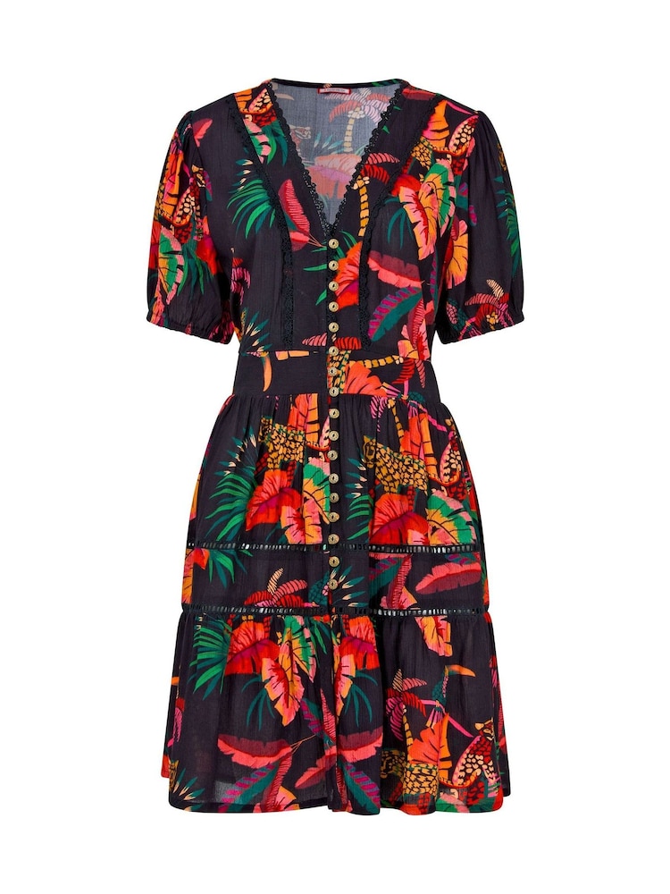 Joe Browns Black Tropical Paradise Tunic - Image 6 of 6