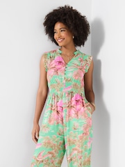 Joe Browns Green Savannah Printed Jumpsuit - Image 5 of 6