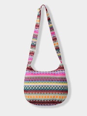 Joe Browns Pink Sunset Stitch Boho Bag - Image 1 of 3