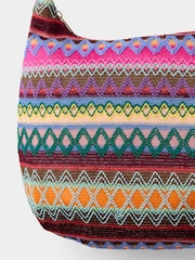 Joe Browns Pink Sunset Stitch Boho Bag - Image 3 of 3