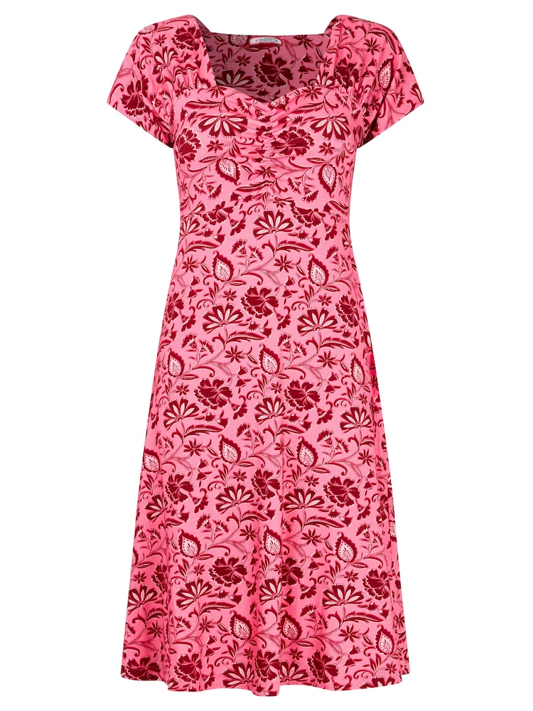 Joe Browns Pink Kara Printed Jersey Dress - Image 5 of 5