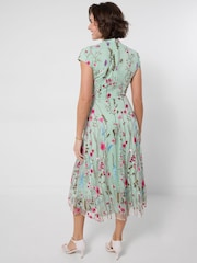 Joe Browns Green Garden Party Embroidered Dress - Image 4 of 6