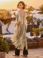 Joe Browns Sequin Devore Sunset Kimono - Image 1 of 7