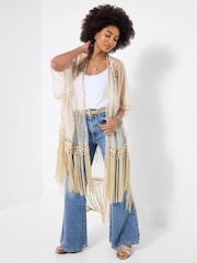 Joe Browns Sequin Devore Sunset Kimono - Image 2 of 7