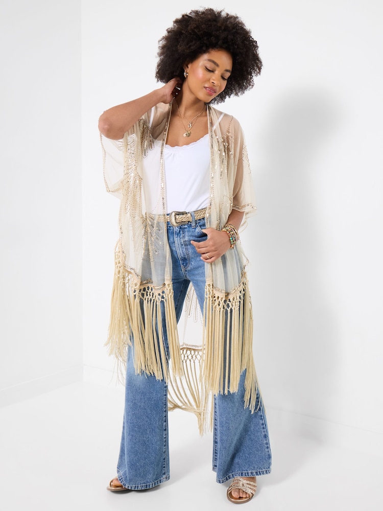 Joe Browns Sequin Devore Sunset Kimono - Image 2 of 7