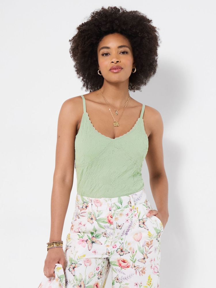 Joe Browns Green Tallulah Textured Cami - Image 2 of 5