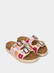 Joe Browns Cream Talamanca Crochet Sandals - Image 4 of 5