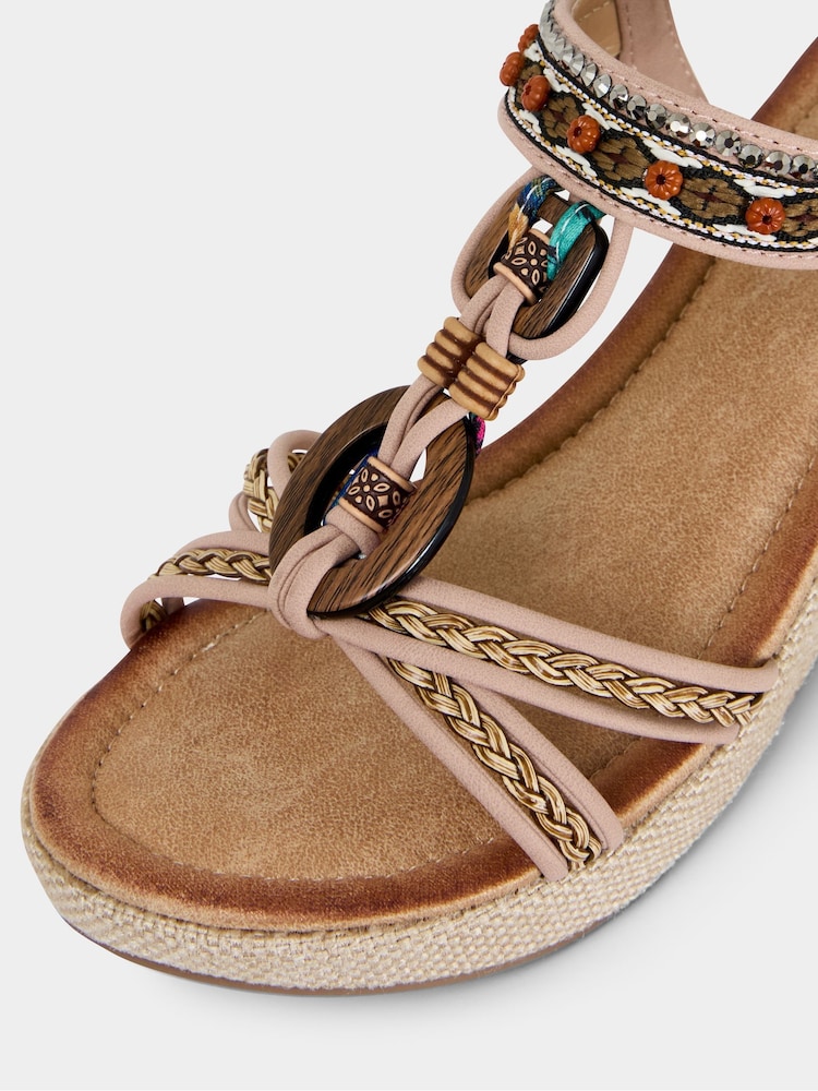 Joe Browns Brown Trinidad Boho Sandals - Image 4 of 4