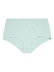 Yours Curve Blue Silhouette Leaf Print Full Briefs 5 Pack - Image 7 of 9