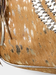 Joe Browns Yellow Wild Western Leather Studded Bag - Image 4 of 4