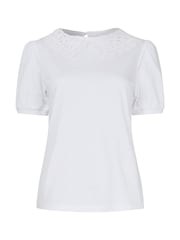 Joe Browns White Tilly Lace Collar T-Shirt - Image 5 of 5