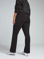 Yours Curve Black Limited Fold Over Kick Flare Leggings - Image 2 of 4